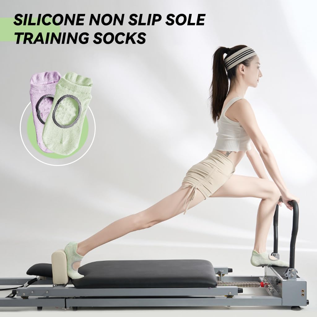 Proberos 2 Pairs Women Yoga Socks Fitness Ankle Socks Silicone Anti-slip Sole Trainer Socks Open Instep Design Summer Breathable Yoga Floor Socks Ankle Socks for Shoe Size 5.5-9 Proberos 2 Pairs Women Yoga Socks Fitness Ankle Socks Silicone Anti-slip Sole Trainer Socks Open Instep Design Summer Breathable Yoga Floor Socks Ankle Socks for Shoe Size 5.5-9